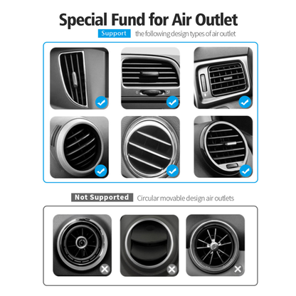 Smart 15W Wireless Car Charger & Phone Holder