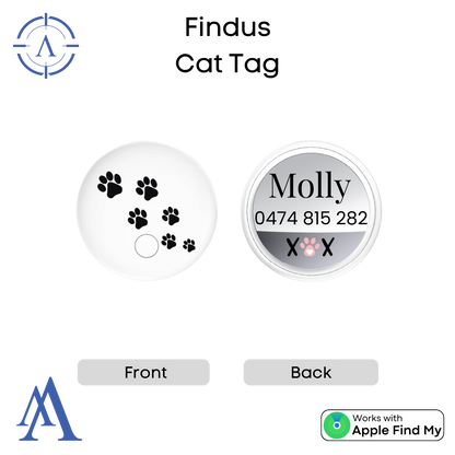 Custom Cat Tracking Tag ------------------------------- 🍏 The Best Air Tag Alternative! 🍏